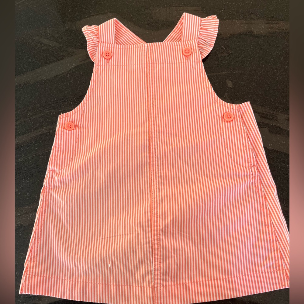Pink & White Stripe Baby Girl Dress